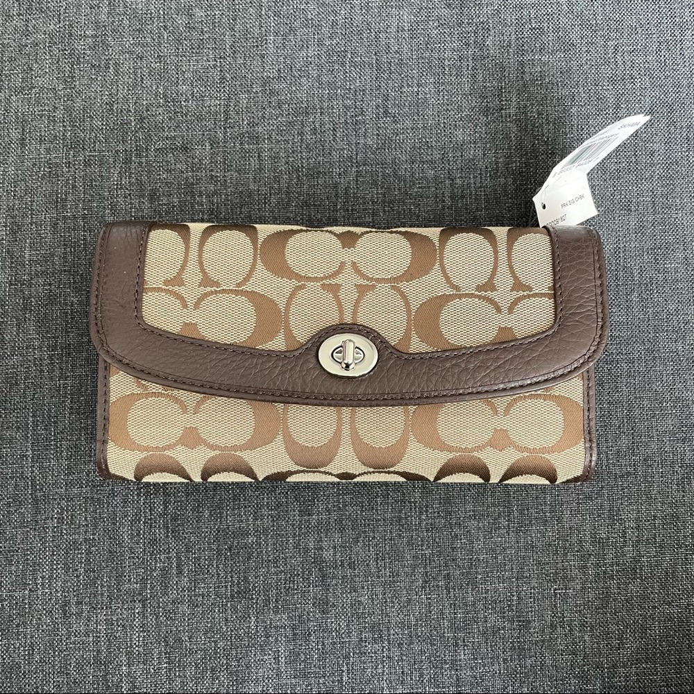 Coach Mahogany Trifold Wallet